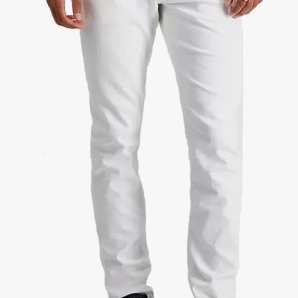 Guess 34 White Full Length Midrise Skinny Sarah Fit Men's Jeans - Picture 1 of 11